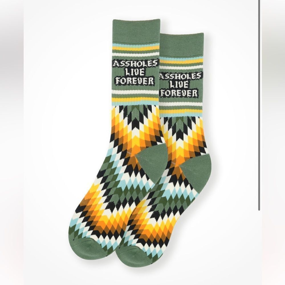 Assholes live forever socks OS (4050) NEW
